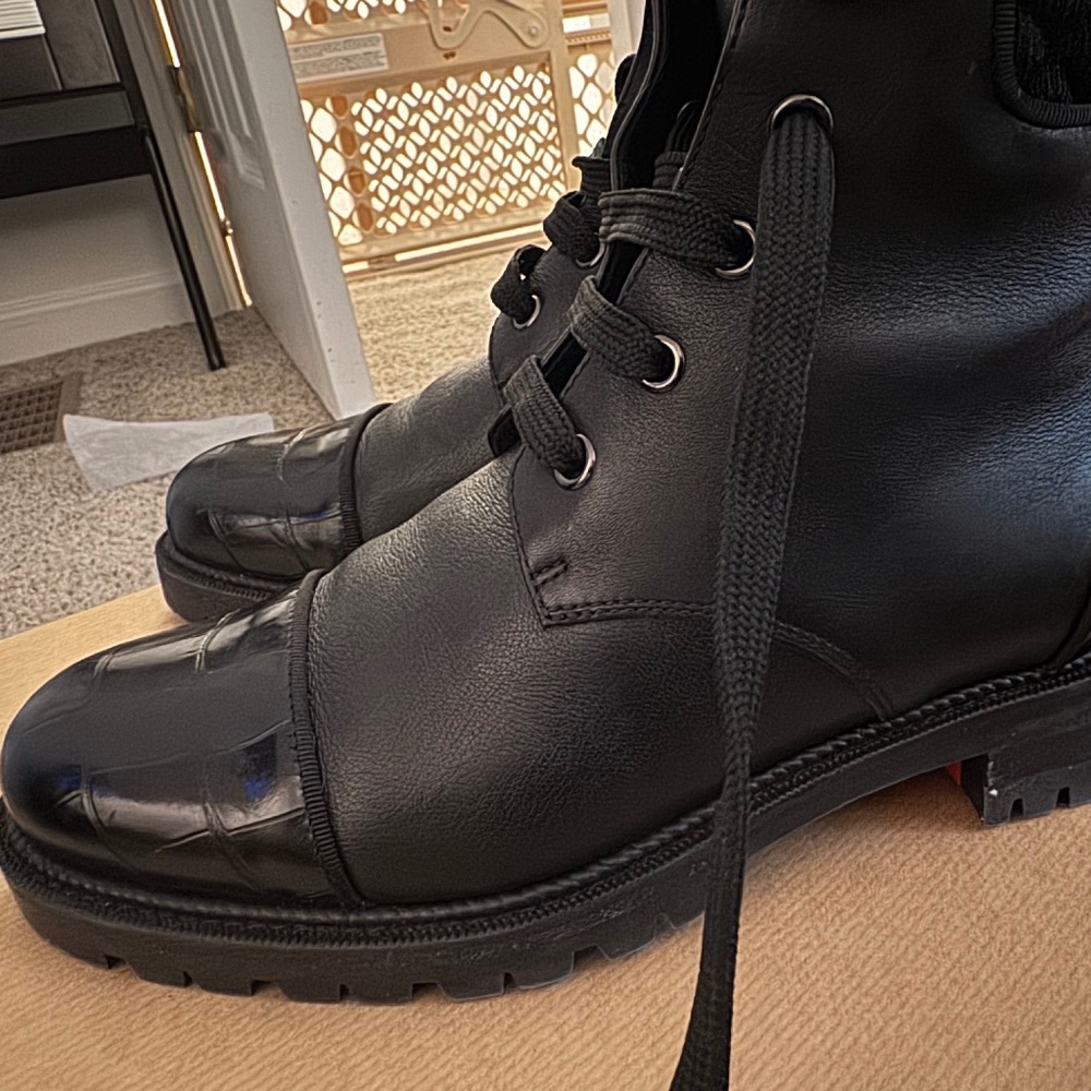 Christian Louboutin Mayr combat boots size 38